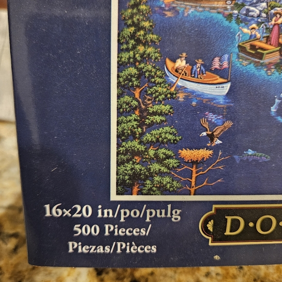 Dowdle Lake Tahoe Puzzle 500 Piece 16X20 in "Find the Story Inside" COMPLETE - Picture 7 of 15
